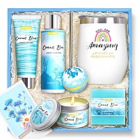 Birthday Gifts For Women Ocean Scented Spa Gifts For Women 7 Luxury Self Care Gifts For Women Gift Basket Care Package For Wom