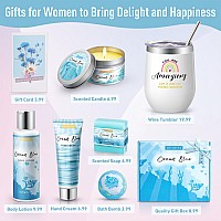 Birthday Gifts For Women Ocean Scented Spa Gifts For Women 7 Luxury Self Care Gifts For Women Gift Basket Care Package For Wom