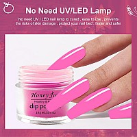 Honey Joy 6 Boxset Dip Powder Nails Kit Hot Pink Nail Fine Dipping Powder Colors No Need Lamp Curelike Gel Polish Effecteven