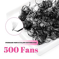 Tdance 500 Fans Premade Fans Eyelash Extensions 916Mm Length Pre Made Fans Lash Extensions 5D 8D 10D 12D 14D Handmade Promades