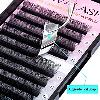 Vavalash Wshaped Eyelash Extension 4D Premade Fans 007 D Curl Volume Lash Extensions Easy Fanning Lashes Matte Black Volume Pr