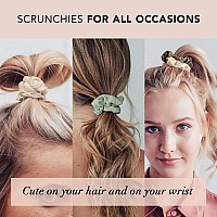 Kitsch Assorted Large Hair Scrunchies For Women Girls Cute Scrunchie Hair Ties Bands Ponytail Holders 5Pc Eucalyptus