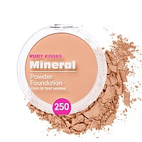 Ruby Kisses Mineral Pressed Powder Foundation Medium To Full Coverage Natural Finish 035 Ounce Sand Beige