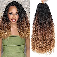 Ayana Goddess Box Braids Crochet Hair 18 Inch 7 Pack Bohomian Crochet Braids Box Braids Crochet Box Braids Curly Ends Synthetic