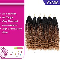 Ayana Goddess Box Braids Crochet Hair 18 Inch 7 Pack Bohomian Crochet Braids Box Braids Crochet Box Braids Curly Ends Synthetic