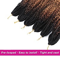 Ayana Goddess Box Braids Crochet Hair 18 Inch 7 Pack Bohomian Crochet Braids Box Braids Crochet Box Braids Curly Ends Synthetic