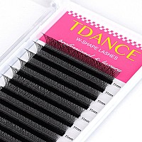 Tdance W Eyelash Extensions 3D Premade Fans W Lashes 007 Cd Curl Matte Black W Shaped Volume Fans W3D007D10Mm