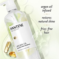 Pantene Sulfate Free Argan Oil Shampoo For Dry Damaged Hair Safe For Color Treated Hair Smoothing And Moisturizing Nutrient I