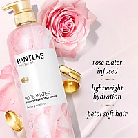 Pantene Rose Water Conditioner Soothes Replenishes Hydration Safe For Color Treated Hair Nutrient Infused With Vitamin B5 An