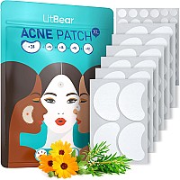 Litbear Acne Patches Large Hydrocolloid Pimple Patches For Large Breakouts Zit And Blemish Large Acne Patches For Face Chin