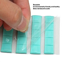 Manicure Clay, Adhesive Reusable Removable Nail Art Stand Clay, for False Nail Tips Display Practice, 3 Colors DIY Nail Art Sticky Plasticine Non Stick Hand Clays