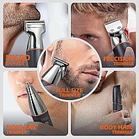 Dsp Beard Trimmer Rechargeable Body Grooming Sets Facial Hair Shaver For Nose Ear Public Hair Cutting Machine Ipx7 Waterproof