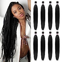 Pre Stretched Braiding Hair 8 Packs 30 Inch Long Professional Hair For Braiding Easy To Twist Crochet Braids Hot Water Setting Y