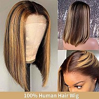 427 Human Hair Wigs Hd Lace Front Wigs 13X4X1 T Part Wigs Short Bob 12Inch Human Hair Gluless Wigs 150 Brazilian Virgin Human