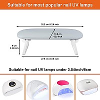 Diesisa Nail Arm Rest Foldable Pu Leather Nail Hand Rest For Nails Tech With Table Mat Soft Hand Rest For Acrylic Nailsnail H