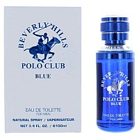 BHPC Blue by Beverly Hills Polo Club, 3.4 oz Eau De Toilette Spray for Men