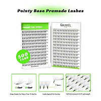 500 Premade Fans Eyelash Extensions 815Mm Mixed Length Promade Lash Fans Cd Curl Premade Fans Pointed Thin Base Handmade Volum