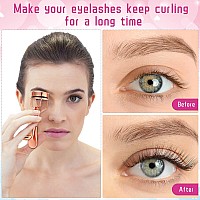 5 Pieces Eyelash Curler Set Include Eyelash Curlers With 10 Pieces Eyelash Curler Refill Pads Eyelash Comb Eyebrow Brush Eyelash