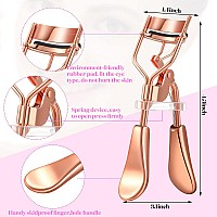 5 Pieces Eyelash Curler Set Include Eyelash Curlers With 10 Pieces Eyelash Curler Refill Pads Eyelash Comb Eyebrow Brush Eyelash