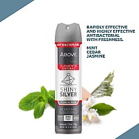 Above Shiny Silver 48 Hours Elements Antiperspirant Deodorant Set For Men Notes Of Jasmine And Mint Dry Spray Protects Aga