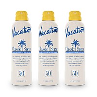 Vacation Classic Spray Sunscreen Spf 50 3Pack Broad Spectrum Sunscreen Spray Vegan Sunblock Spray Body Lotion With Spf Spra