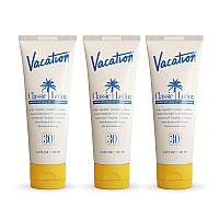 Vacation Classic Sunscreen Lotion Spf 30 3Pack Water Resistant Broad Spectrum Sunscreen Sun Block Vegan Sun Tanning Lotion B