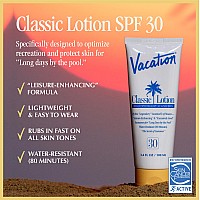 Vacation Classic Sunscreen Lotion Spf 30 3Pack Water Resistant Broad Spectrum Sunscreen Sun Block Vegan Sun Tanning Lotion B