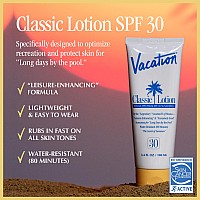 Vacation Classic Sunscreen Lotion Spf 30 Air Freshener Bundle Water Resistant Broad Spectrum Sunscreen Sun Block Vegan Sun T