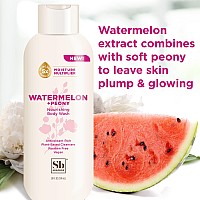 Soapbox Body Wash Watermelon Peony Body Wash For Women Men Vegan Antioxidant Rich Exfoliating Moisturizing Body Wash W