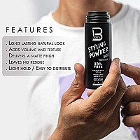 L3 Level 3 Styling Powder Natural Look Mens Powder Easy To Apply With No Oil Or Greasy Residue Large 60 Grams