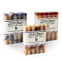 Zum Bar Goats Milk Soap Frankincense Blends Frankincense Myrrh Frankincensepatchouli Frankincenselavender 3 Oz 3 P