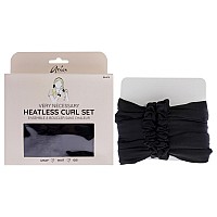 Aria Beauty Heatless Curl Set - Satin Flexible Wire - Black