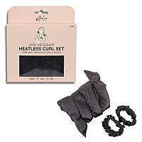 Aria Beauty Heatless Curl Set - Satin Flexible Wire - Black