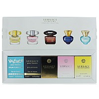 Versace by Versace, 5 Piece Variety Mini Gift Set for Women New