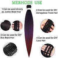 Pre Stretched Braiding Hair Extensions 30Inch 8Packs Professional Braids Hair Soft Yaki Straight Braid Hair Hot Water Setting Sy