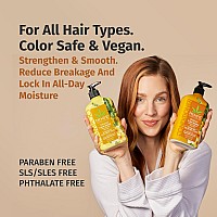 Hempz Hair Shampoo Conditioner Set Original Floral Banana Scent For Dry Damaged Color Treated Hair Hydrating Softenin