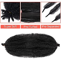 7 Packs Marley Hair 14 Inch Marley Twist Braiding Hair Pre Separated Springy Afro Twist Hair Pre Fluffed Kinky Twist Hair For Br