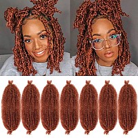 Marley Hair 14 Inch 7 Packs Ginger Marley Twist Braiding Hair Pre Separated Springy Afro Twist Hair Pre Fluffed Spring Twist Hai