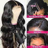 Queen Story Body Wave Lace Closure Wig 4X4 Hd Lace Front Wigs Human Hair Pre Plucked With Baby Hair 100 Human Hair Lace Front W