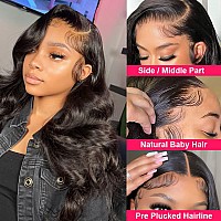 Queen Story Body Wave Lace Closure Wig 4X4 Hd Lace Front Wigs Human Hair Pre Plucked With Baby Hair 100 Human Hair Lace Front W