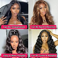 Queen Story Body Wave Lace Closure Wig 4X4 Hd Lace Front Wigs Human Hair Pre Plucked With Baby Hair 100 Human Hair Lace Front W