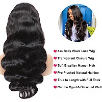 Queen Story Body Wave Lace Front Wig 4X4 Hd Lace Front Wigs Human Hair Pre Plucked Bleached Knots With Baby Hair 150 Density Hu