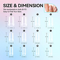 Gelike Ec Gel Nail Kit 528Pcs Short Square Shape Soft Gel Nail Tips 6 In 1 Nail Glue Gel And Primer Led Nail Lamp Nail Files