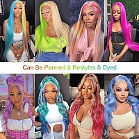 Myecool 613 Blonde Lace Front Wigs Human Hair 13X4 150 Density Straight Lace Frontal Wig Human Hair Pre Plucked With Baby Hair