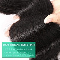 Body Wave Bundles Human Hair 3 Bundles Human Hair 18 20 22 100 Unprocessed Brazilian Hair Weave Bundles Natural Black