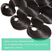 Body Wave Bundles Human Hair 3 Bundles Human Hair 18 20 22 100 Unprocessed Brazilian Hair Weave Bundles Natural Black