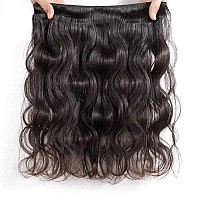 Body Wave Bundles Human Hair 3 Bundles Human Hair 18 20 22 100 Unprocessed Brazilian Hair Weave Bundles Natural Black