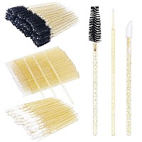 300 Pcssets Eyelash Extension Supplies Disposable Micro Swab Brush Match Eyebrow Spoolie Lip Brush Mascara Wand Applicator Masc