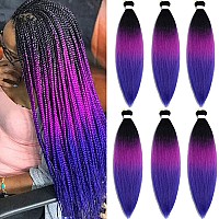 Pre Stretched Braiding Hair 30 Inch 6 Packs Professional Braids Hair Extensions High Temperature Synthetic Fiber Braid Hair Croc