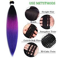 Pre Stretched Braiding Hair 30 Inch 6 Packs Professional Braids Hair Extensions High Temperature Synthetic Fiber Braid Hair Croc